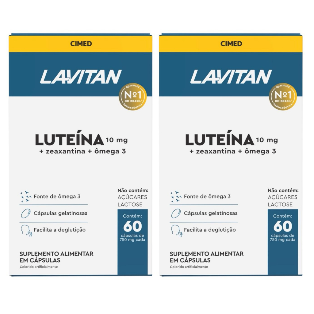 2 Caixas Lavitan Luteina Com 60 Cápsulas