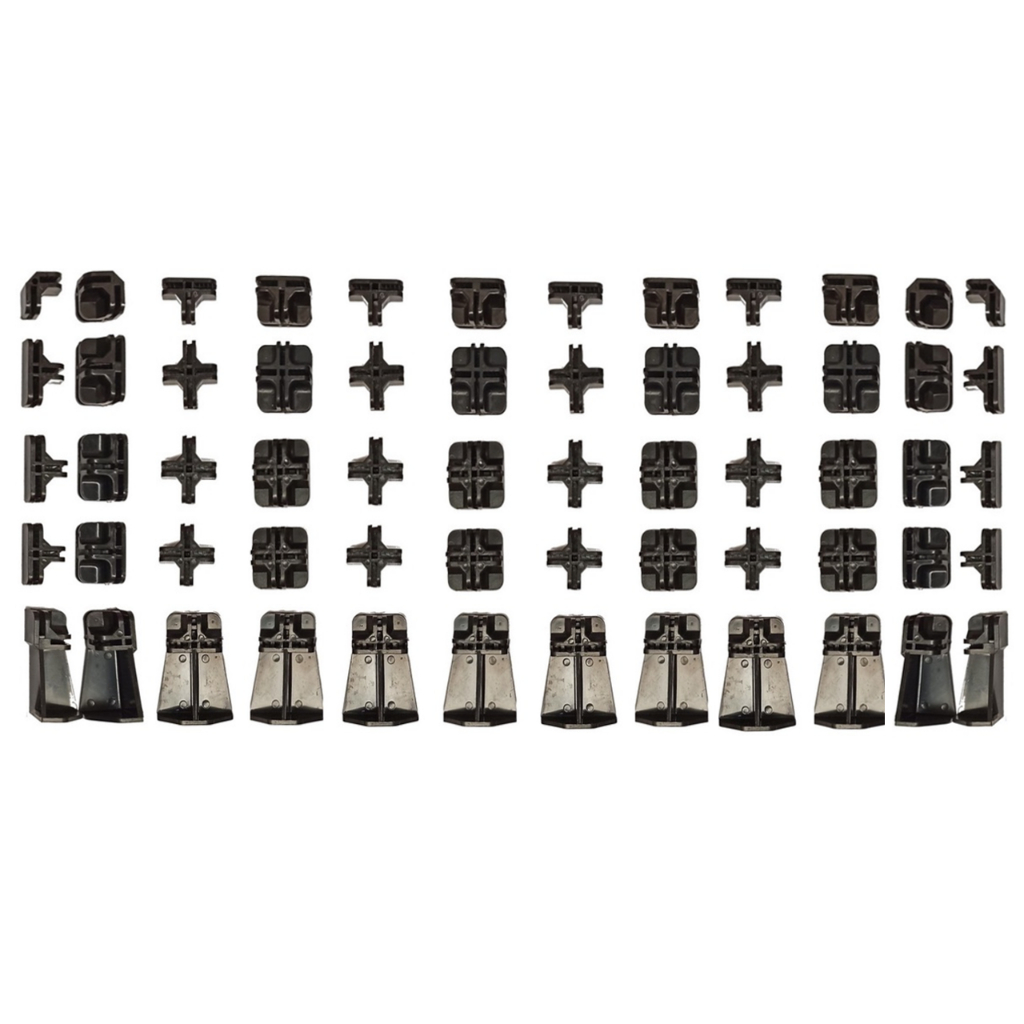Kit Conectivos Conectores Para Montagem Balcão Modulado Divisórias de Vidro ou Tela