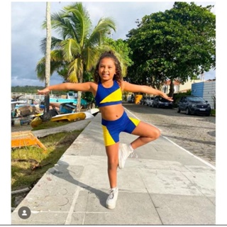 Conjunto de academia infantil fitness ( código Mônaco) em Oferta na Shopee
