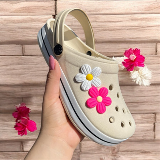 Babuche Fachetado Infantil & Adulto 2 Flores Feminino Confortável Frio em Oferta na Shopee