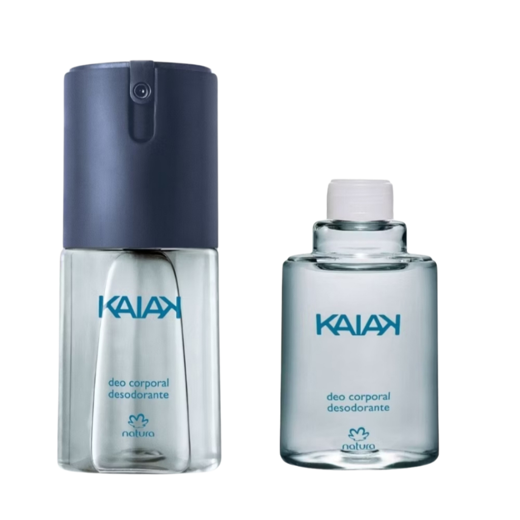 Kit de Desodorante Deo Corporal kaiak Masculino 100ml Natura(Regular ou refil)