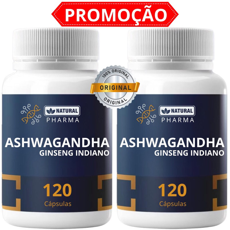 Ashwagandha 120 Cápsulas 500 Mg Pura Legítimo