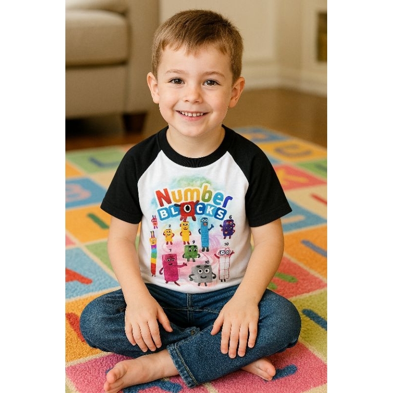 Camiseta Infantil Numberblocks camisetas números blocos desenho Numberblocks camiseta turma dos Numberblocks em Oferta na Shopee