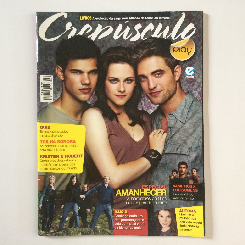 SAGA CREPÚSCULO REVISTA CREPÚSCULO PLAY COMPLETA PARA COLECIONADORES