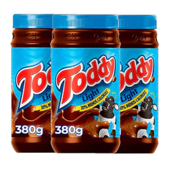 Kit 3 Achocolatado Em Pó Light Toddy Pote 380g