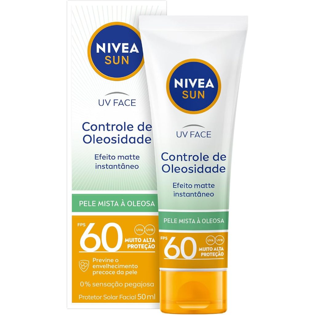 Protetor Solar Nivea Sun Beauty Expert Facial Fps60 - 50ml