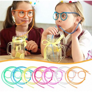2/4/6 Óculos Canudo Para Festa Lavavel Coloridos Sem Lente Festas.Oferta em Oferta na Shopee