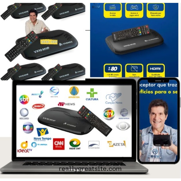 KIT 5  VX10  Vivenses — Sinal HD Estável, Instalação Fácil e Alta Resistência