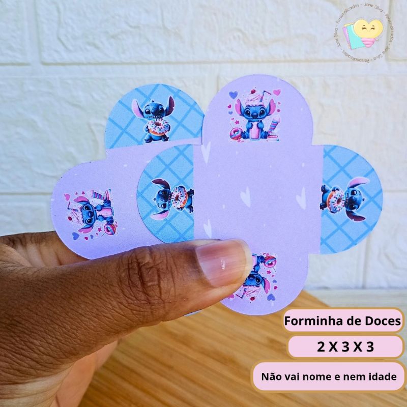Forminhas Para Doces Stitch Doces - Brigadeiro - Personalizados - Lembrancinha - Festa infantil - Aniversário