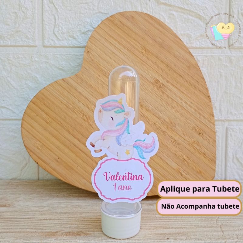 Aplique Para Tubete Unicórnio 2 - Personalizados - Lembrancinhas - Festa infantil - Aniversário