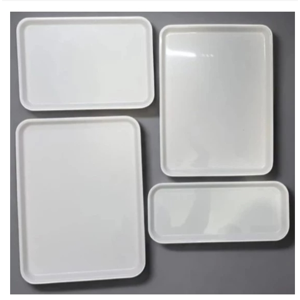 Bandeja Branca P/ Comidas Bebidas Decoração Centro de Mesa Artigo de Cozinha