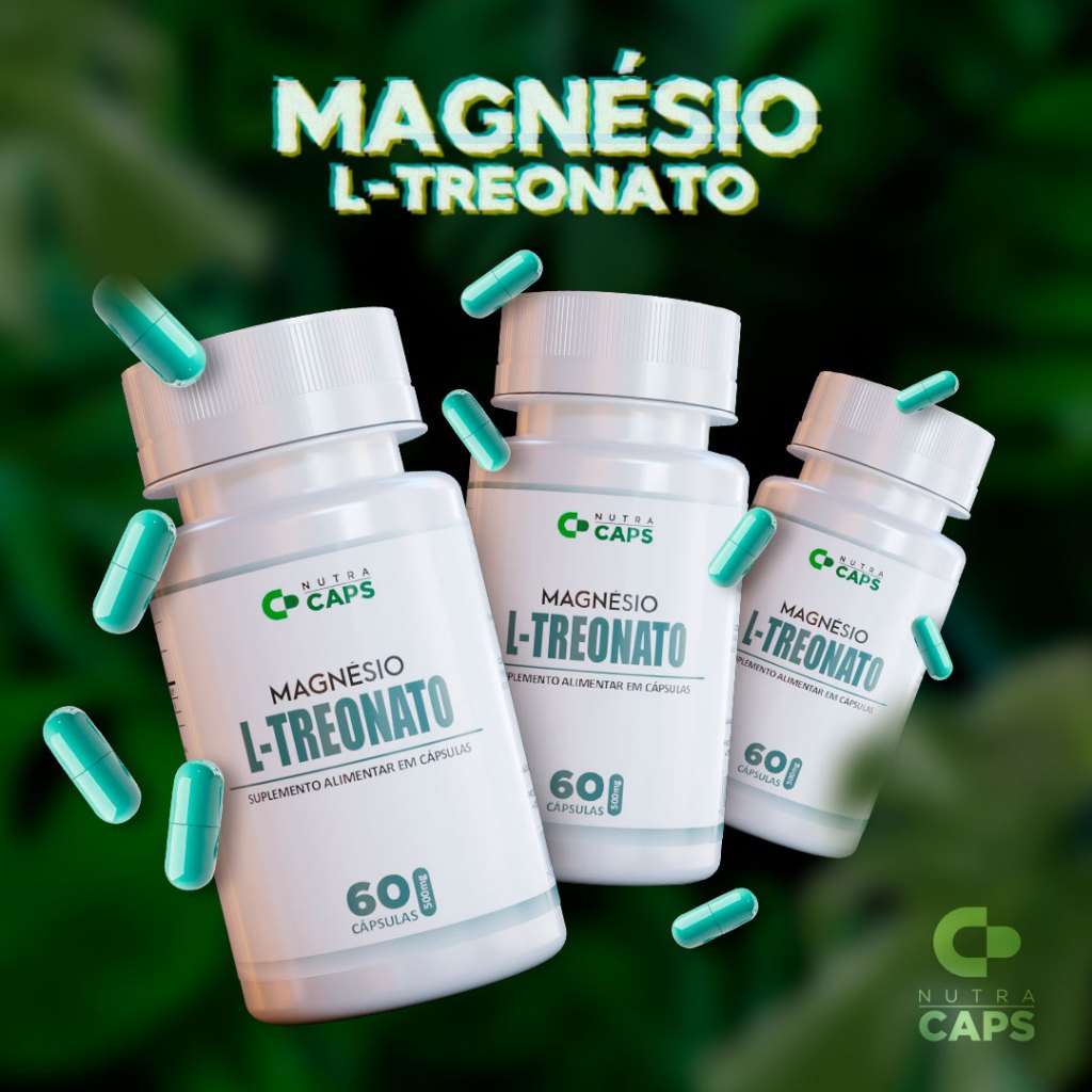 Magnésio L-Treonato Cápsulas 500mg | Premium | Preço de Fábrica