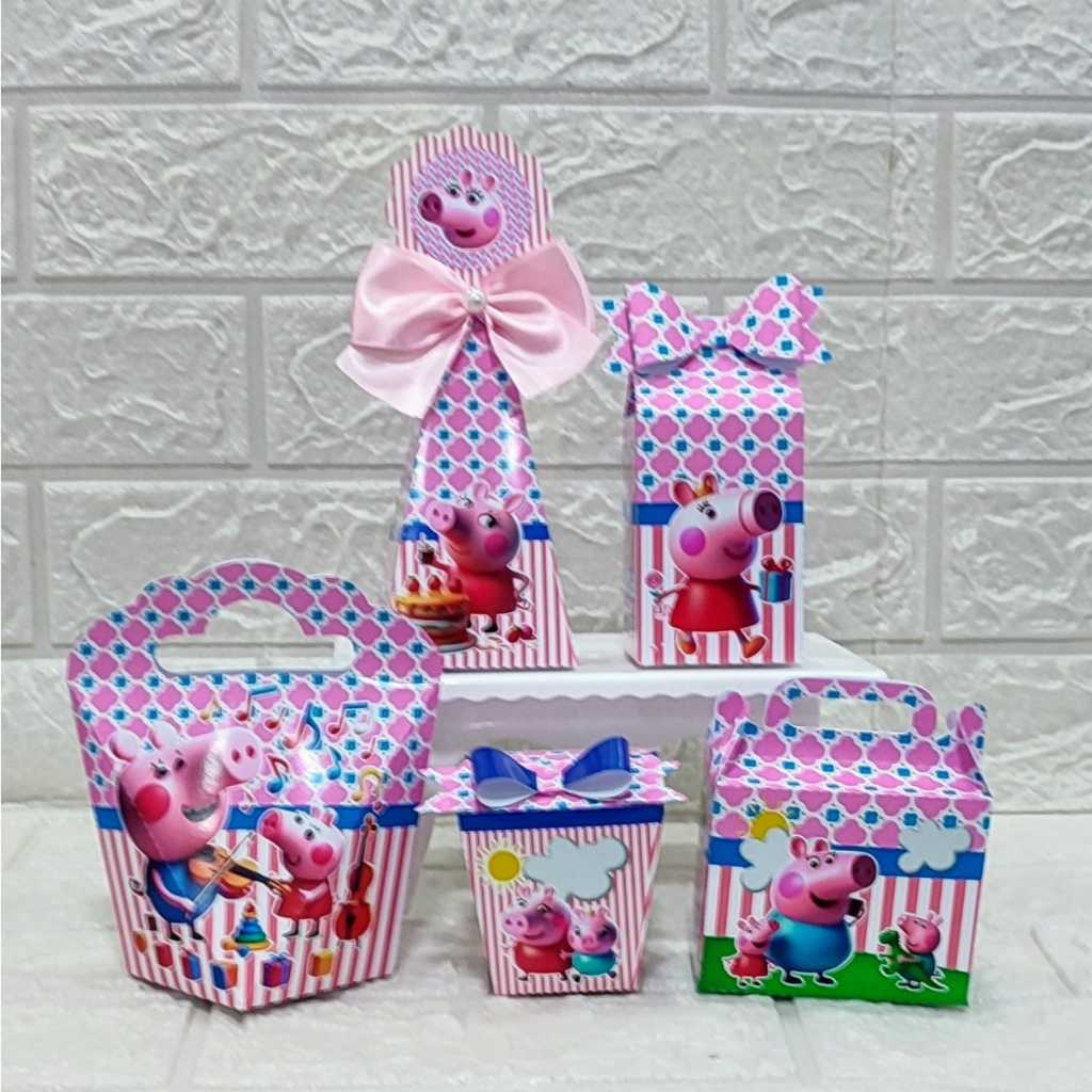 Kit Festa Porquinha Pig Personalizado | Lembrancinhas Pegue e Monte | Papelaria Personalizada | Festa infantil