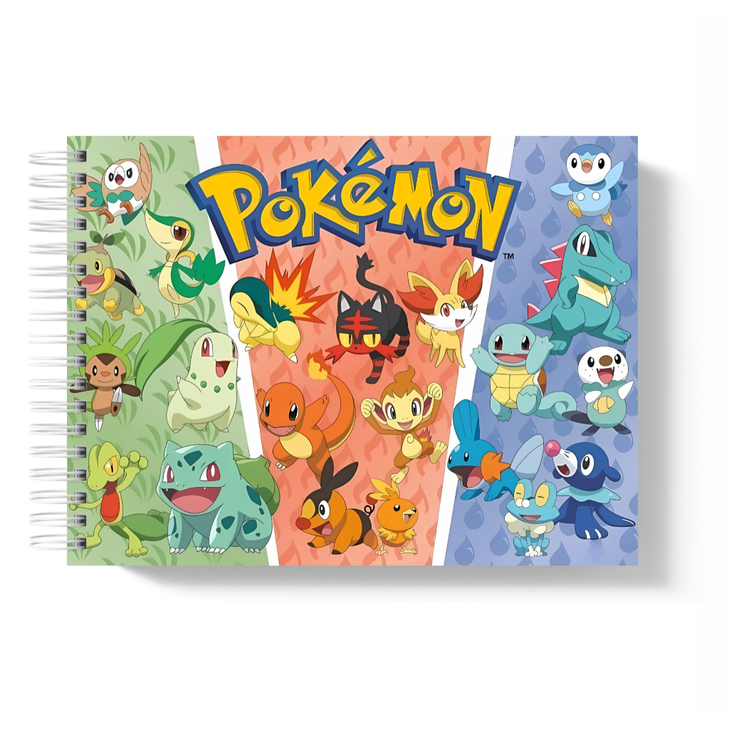 LIVRO DE COLORIR | INSPIRADO POKEMON - COLEÇÃO 2 - 35/50/80 e 100 folhas - 180Gramatura Desenho Pintura Coloring Book em Oferta na Shopee