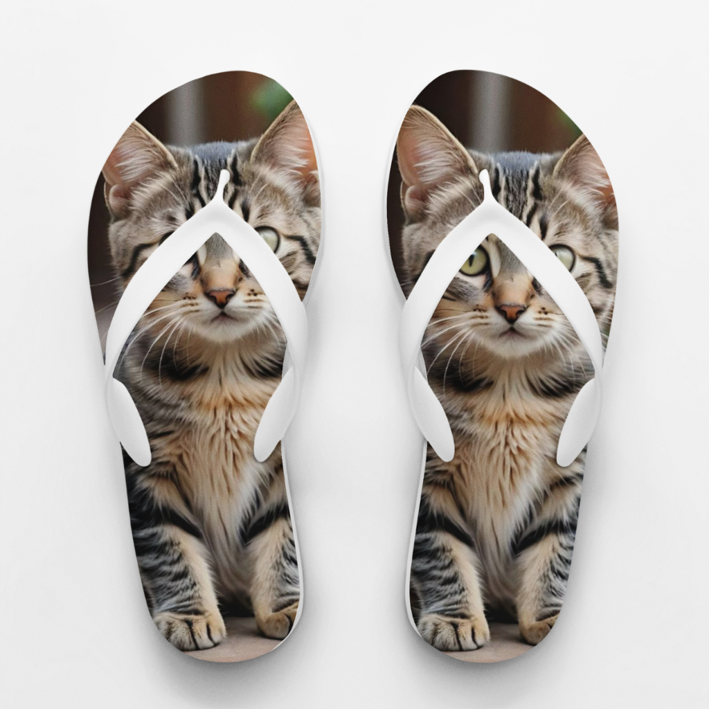 Chinelo Gatinho Personalizado Animais Pets