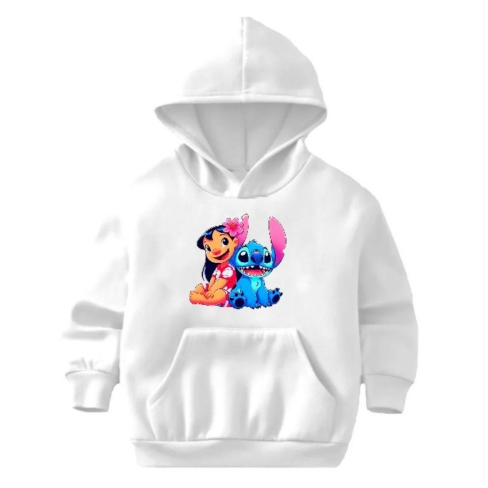 Moletom Infantil Canguru menina menino Sti-tch  Infância Tv Lilo Kids Blusa Flanelado