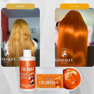 Kit Ruivo Pigmentador  Shampoo Tonalizante + Máscara Hidratante | Brilho e Cor Intensa Raposinha em Oferta na Shopee