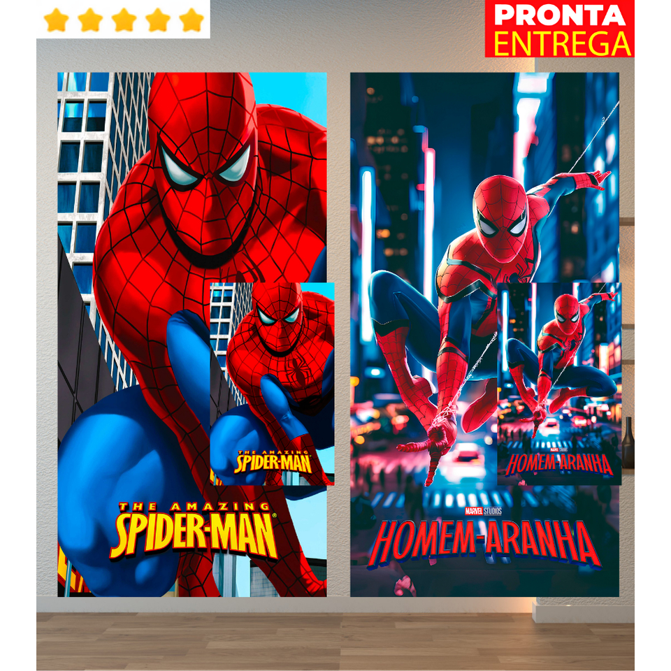 Toalha de Banho e Rosto/Mão Lancheira Infantil Homem Aranha Spider Man Praia Piscina Felpa Estampada em Oferta na Shopee