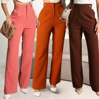 Calça Feminina Alfaiataria Premium em Oferta na Shopee