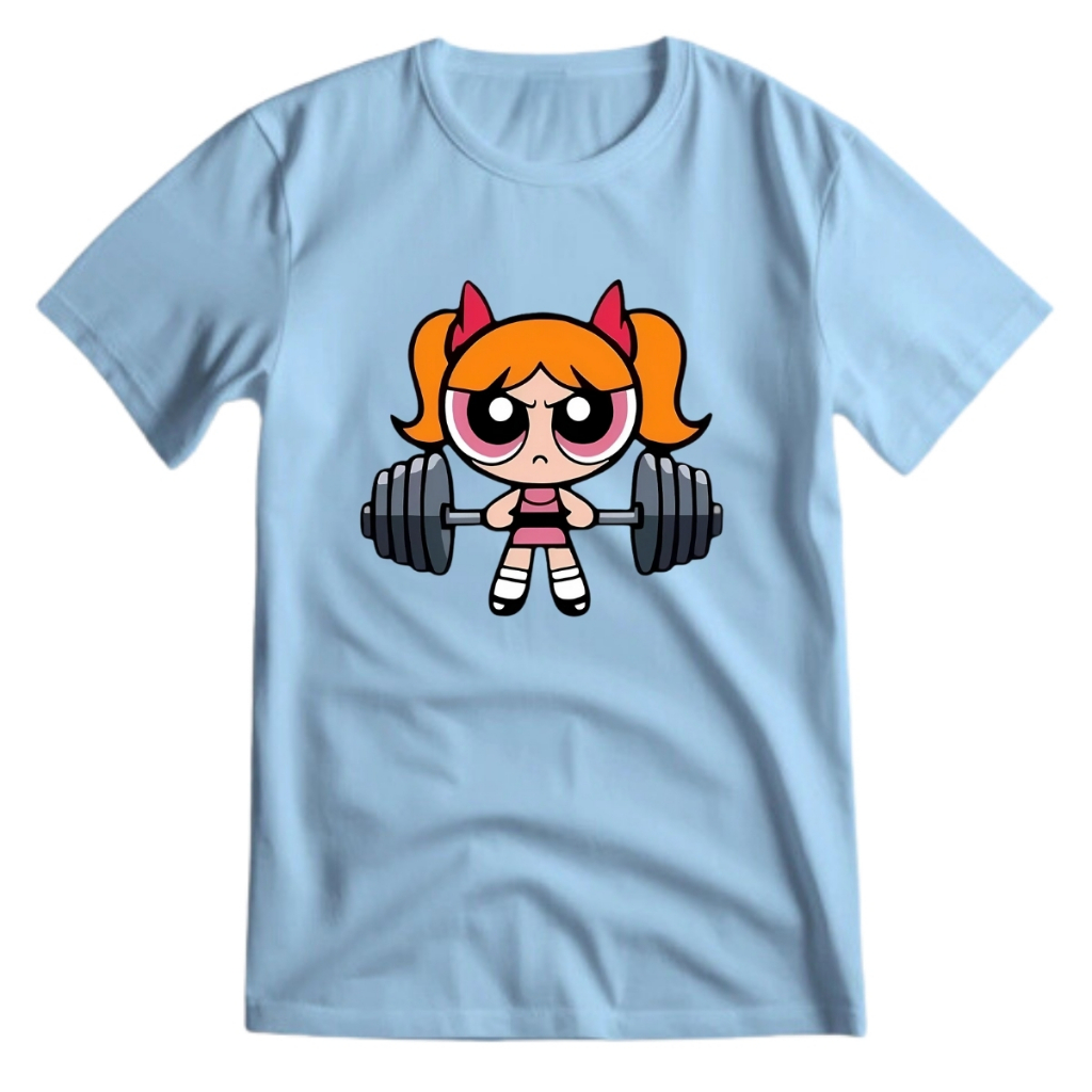 Camiseta Feminina Florzinha Meninas Super Poderosas Treino Camisa Academia 100% Algodão Premium