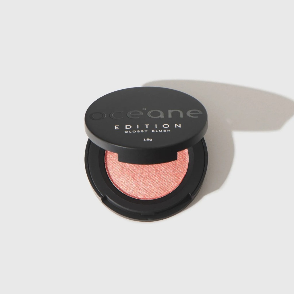 Mini Glossy Blush Edition - Mini Blush em pó Cintilante Rose Pink Océane 1,6g