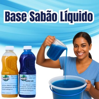 Base kit sabão líquido faz 20 litros lava roupas FÁCIL DE FAZER BLEND 1 E 2 MOMOS UNI (B.…
