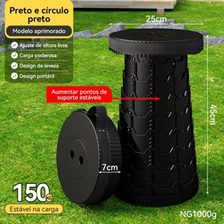 Banqueta Banco Retrátil Portátil Pesca Com Alça Telescópica em Oferta na Shopee