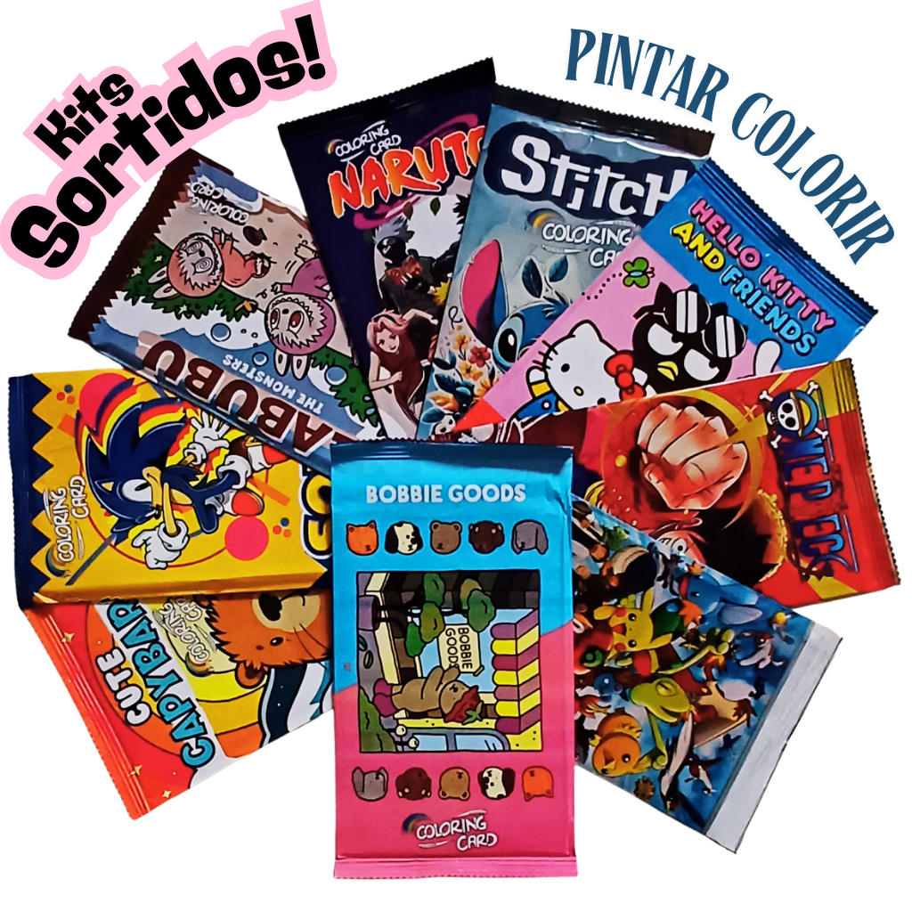 Cards Colorir Pintar Sortidos !! Varios Temas !! KITS 20/40/80/120/160/200