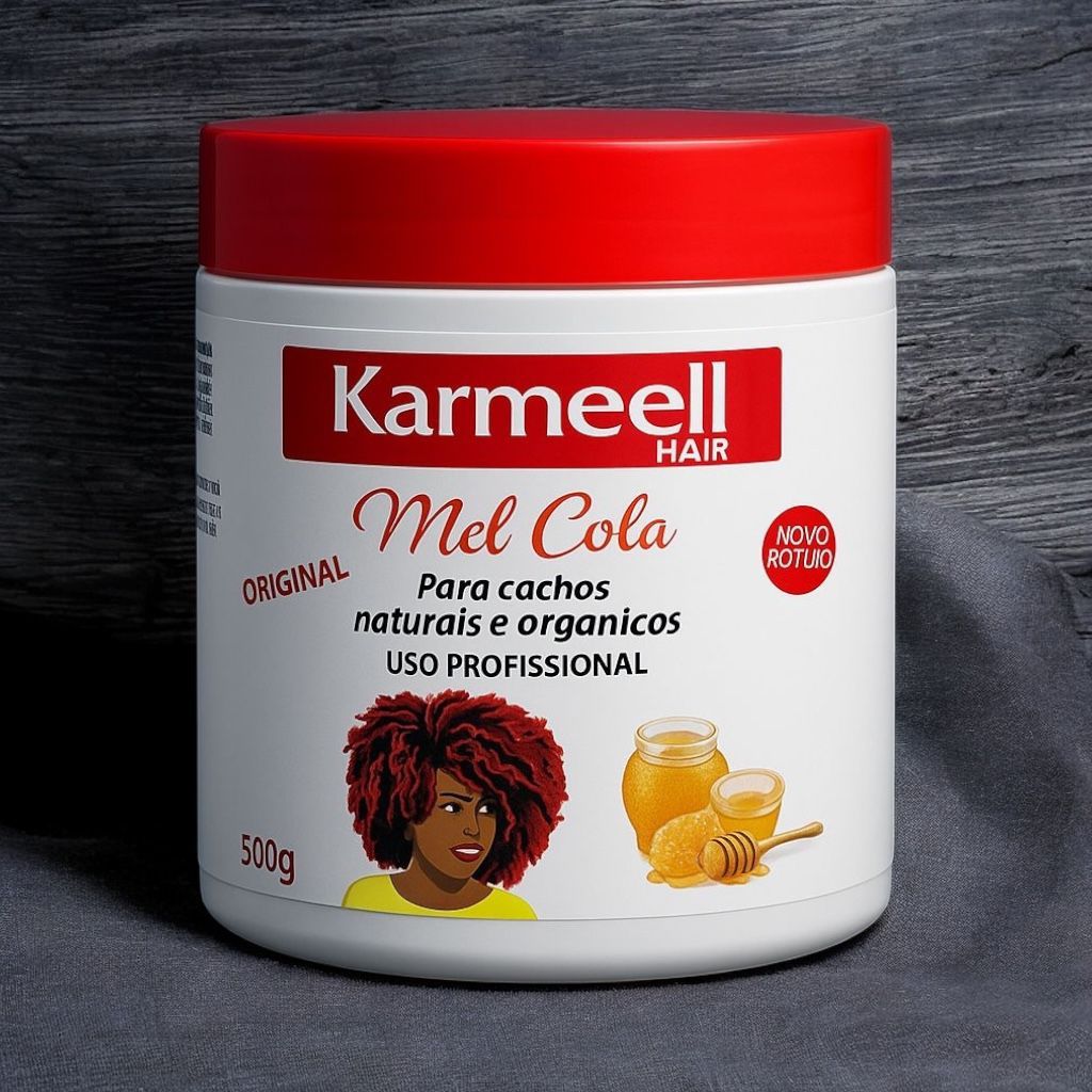 Karmeell hair(Mel Cola) para cabelos cacheados e crespos 500g em Oferta na Shopee