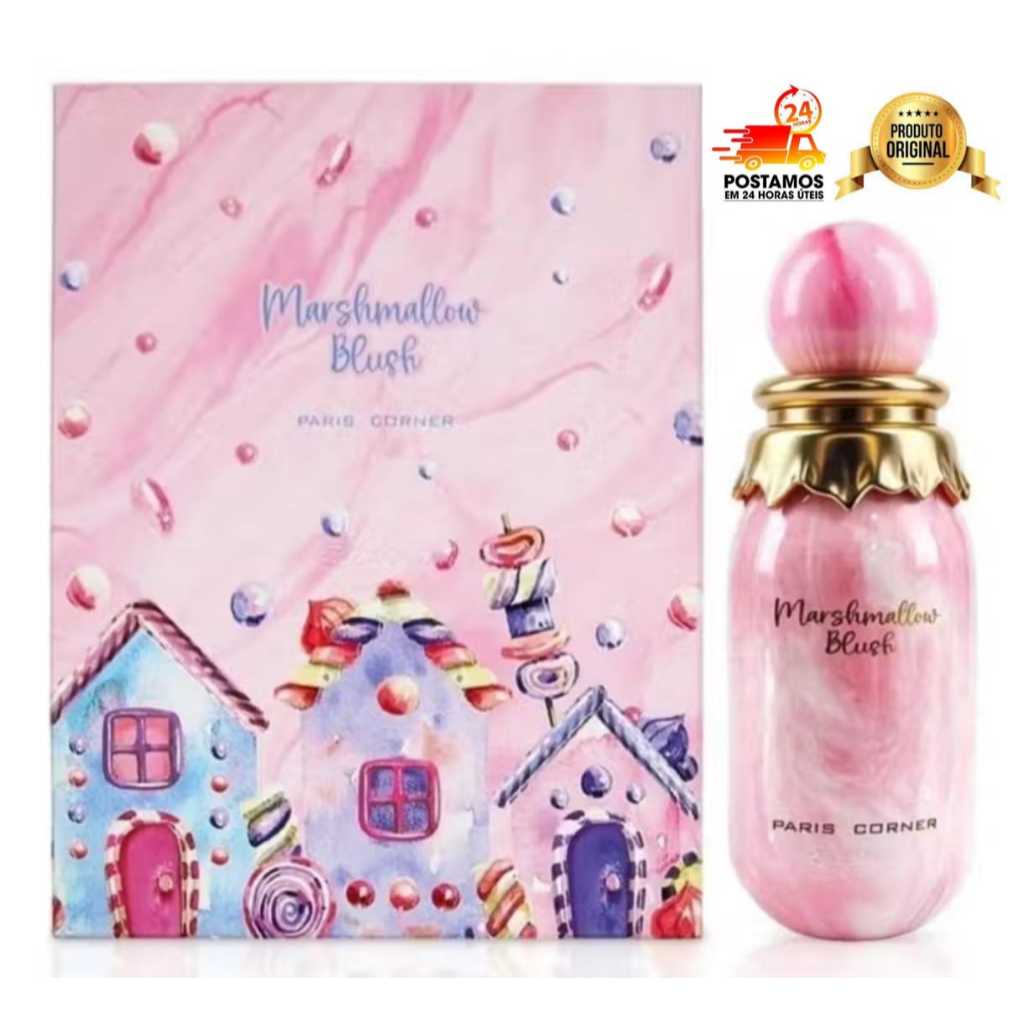 Perfume Árabe Unisex Marshmallow Blush Paris Corner Eau de Parfum em Oferta na Shopee