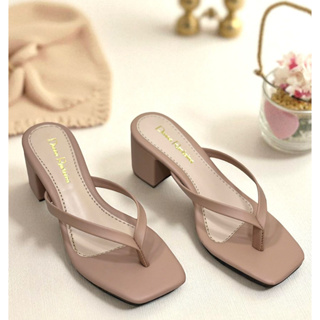 Sandália Feminina Tamanco casual Salto médio Tamanco salto grosso Sandália Salto Bloco Ref 201 em Oferta na Shopee