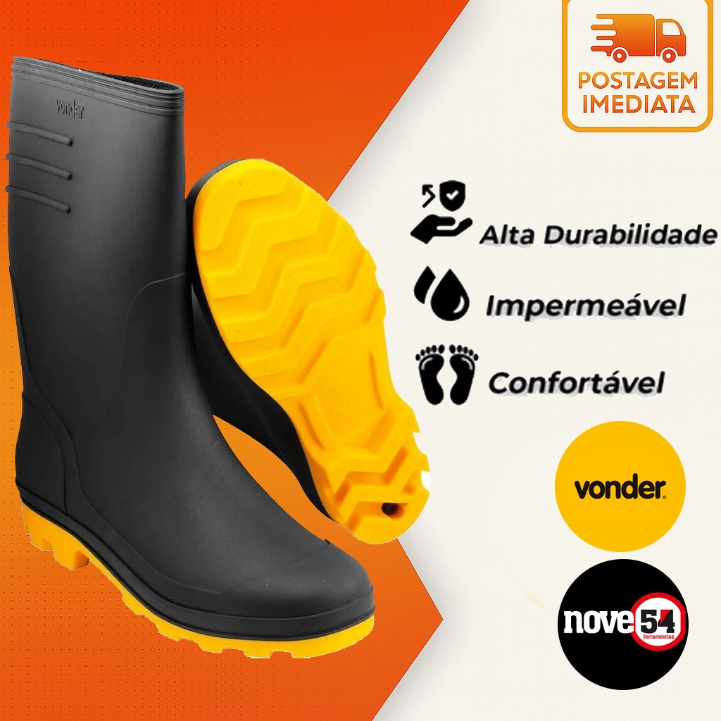 Bota PVC Chuva Motociclista Moto Impermeável em Oferta na Shopee