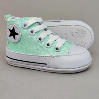 Sapatinho Tênis  Bebê Infantil Lilás Rosa Glíter Menina em Oferta na Shopee