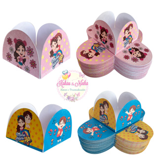 50 Forminhas 4 Petalas Maria Clara e JP Festas Aniversário Forminhas para Doces Confeitaria em Oferta na Shopee