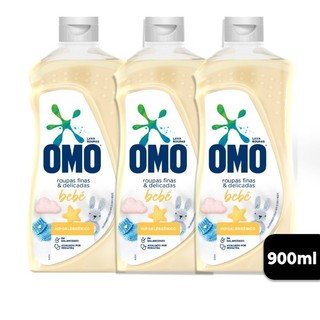 Lava Roupas  Sabão Líquido Omo Bebê Hipoalergênico 900ml