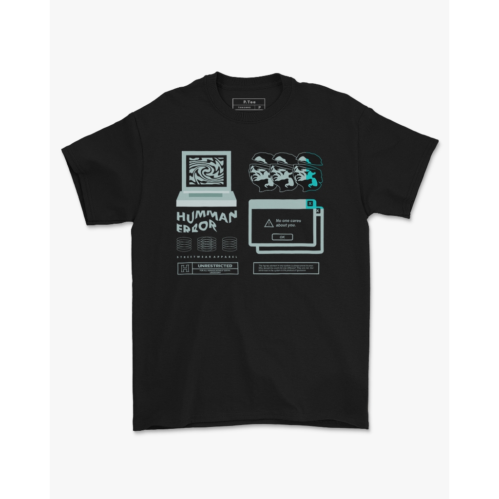 Camiseta de Algodão Human Error