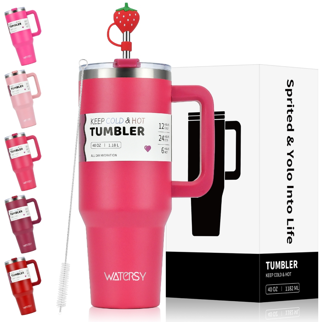 WATERSY Copo Térmico Inox Portátil 891ml 1182ml Garrafa Térmica Inoxidável com T