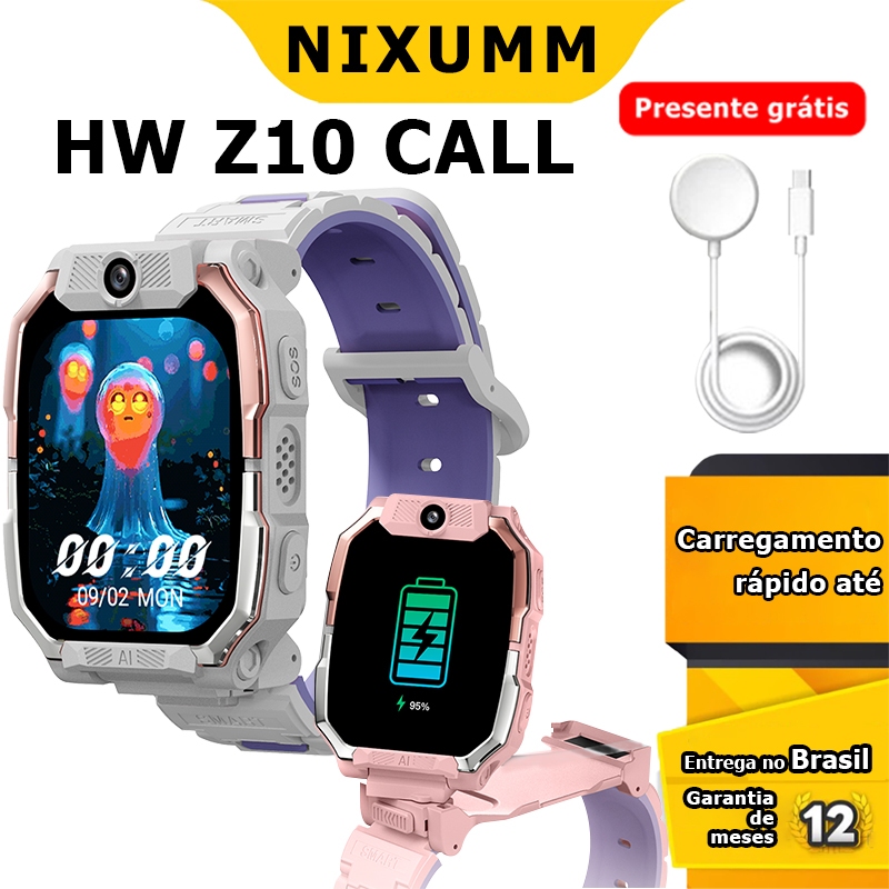 SmartWatch Com CHIP Para Cartão SIM Android 4G Wifi Dual Camera relógio Support video calls Celular de pulso