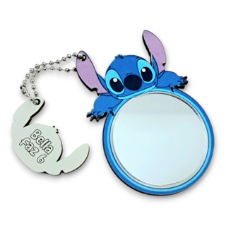 Chaveiro Stitch e Angel Espelho e Pingente Personalizado Lembrancinhas em Oferta na Shopee