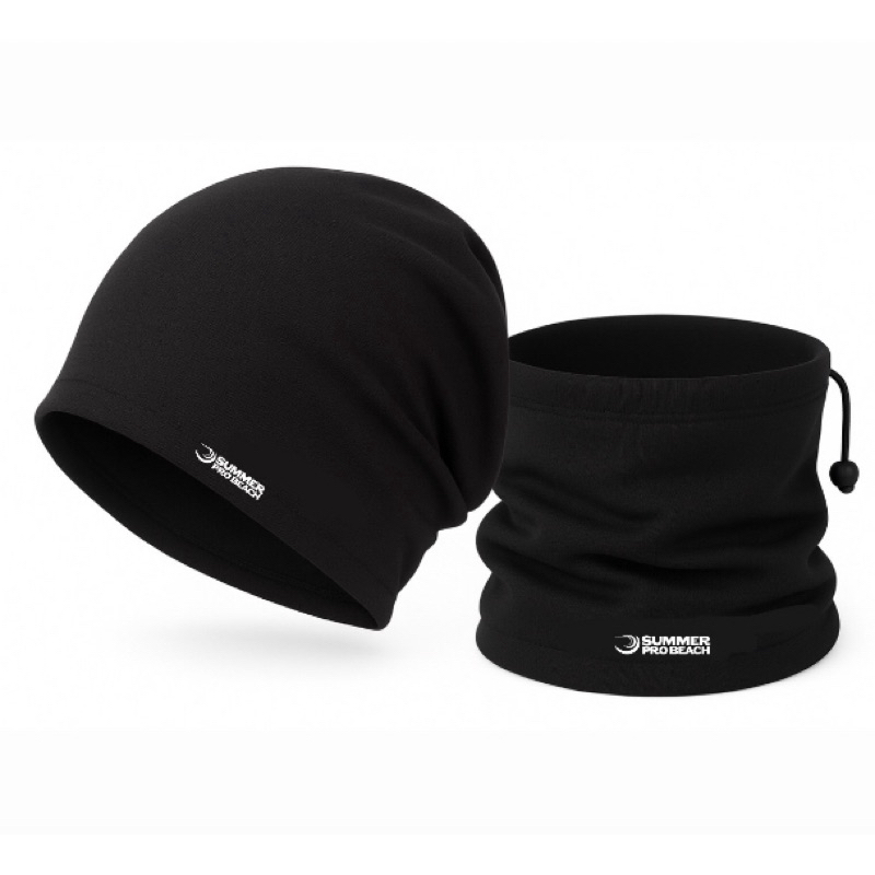 Kit Touca Gorro + Gola Proteção Balaclava Preta Tatica Motoboy Esportes