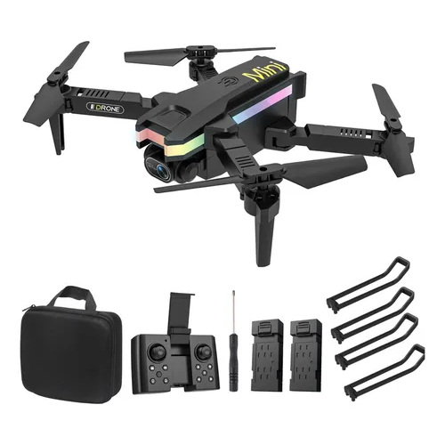 Drone XT8 Profissional Dobrável Com Câmera Dupla 4k Fullhd E 2 Bateria