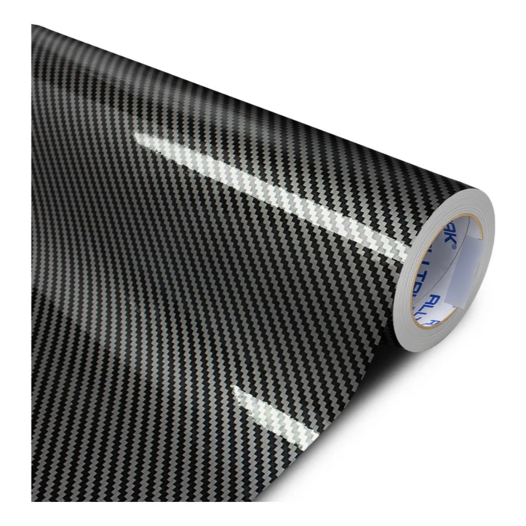 Adesivo Vinil Automotivo Alltak Tuning Carbon 5D 1,52m Largura X 50cm Comprimento - Recorte Ploter Eletronico Acabamento
