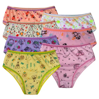 Kit 10 Calcinha Infantil Com Forro Algodão Estampadas 1 a 8 Anos em Oferta na Shopee
