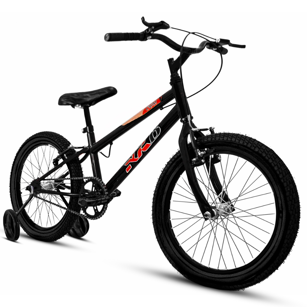 Bicicleta aro 20 Bike MTB Série 1 freios V-Brake aros Mountain infantil rodas auxiliares treinamento