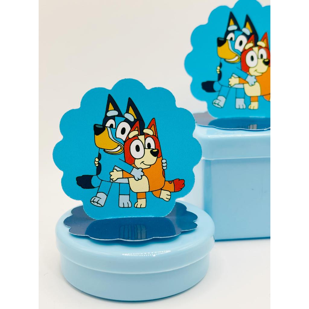 Kit Aplique Caixinhas 3D Personalizado Bluey e Bingo | Festa | Lembrancinha | Decoração | Enfeite Festa