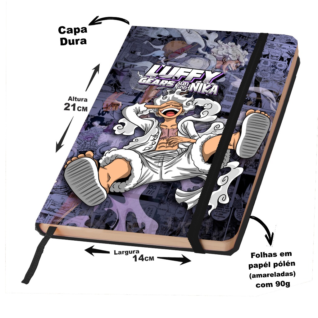 Caderno Sketchbook ONE PIECE A5 capa dura