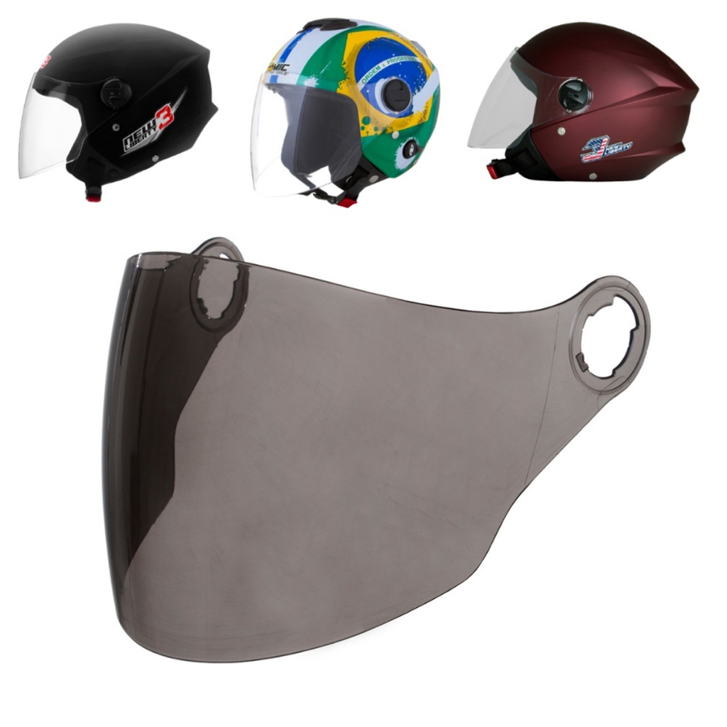 Viseira Capacete Liberty 3 Joy 23 202fb Fumê Escura