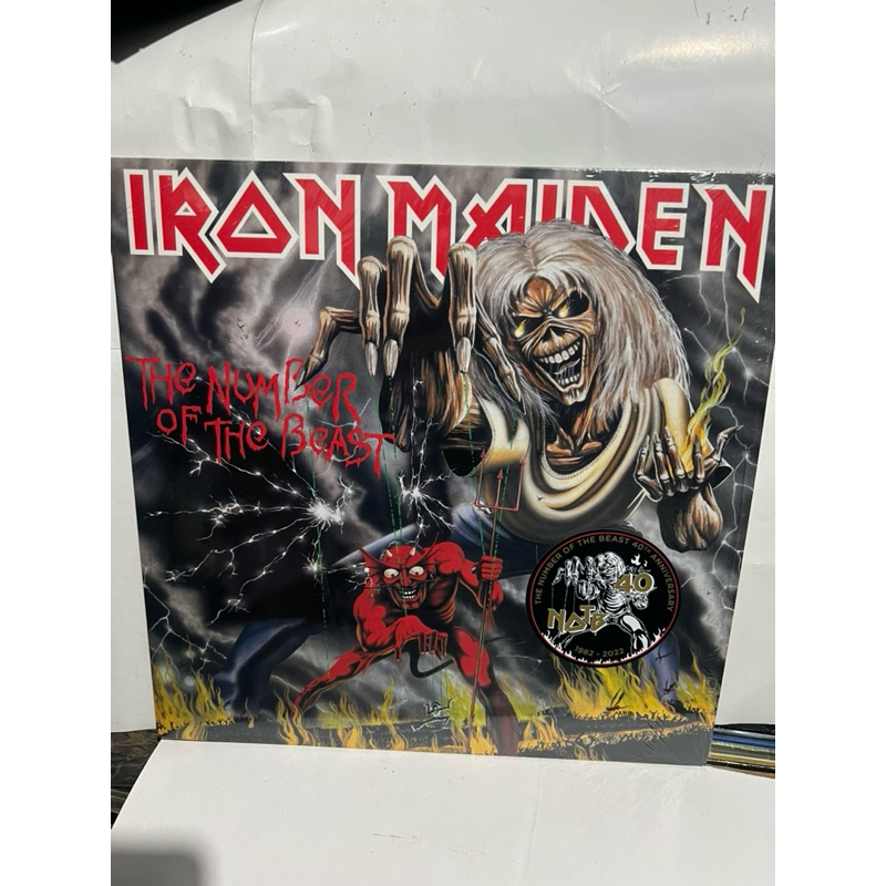 iron maiden the number of lp importado EUROPEU edição 40 anos