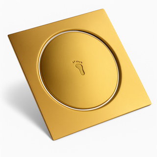 Ralo Click Inteligente 15x15 Cm Quadrado Dourado Gold em Oferta na Shopee