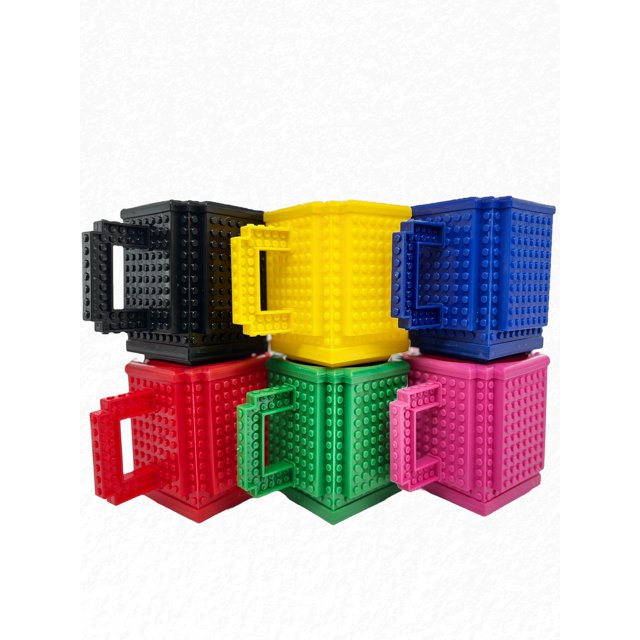 Conjunto Com 12 Canecas para Blocos de Montar  ** NÃO ACOMPANHA PEÇAS DE MONTAR ** em Oferta na Shopee